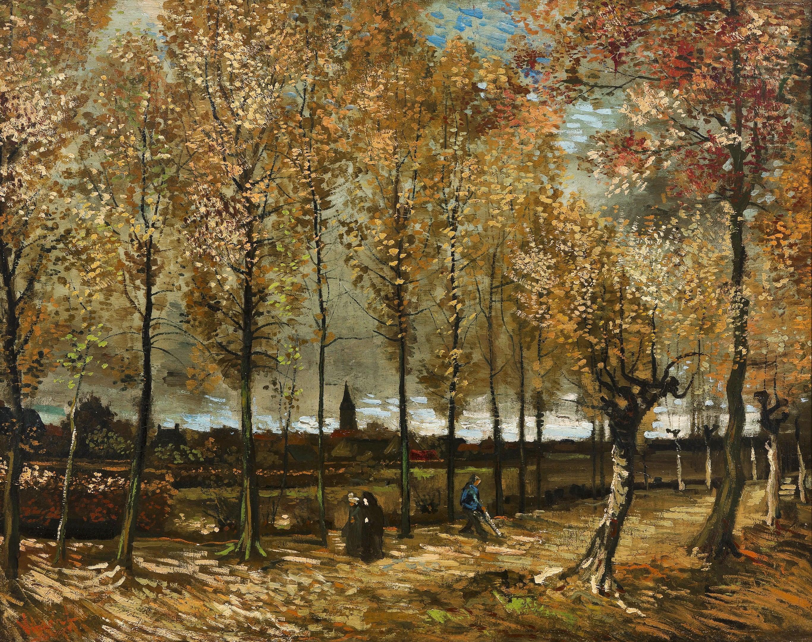 Pappeln in Nuenen, Van-Gogh