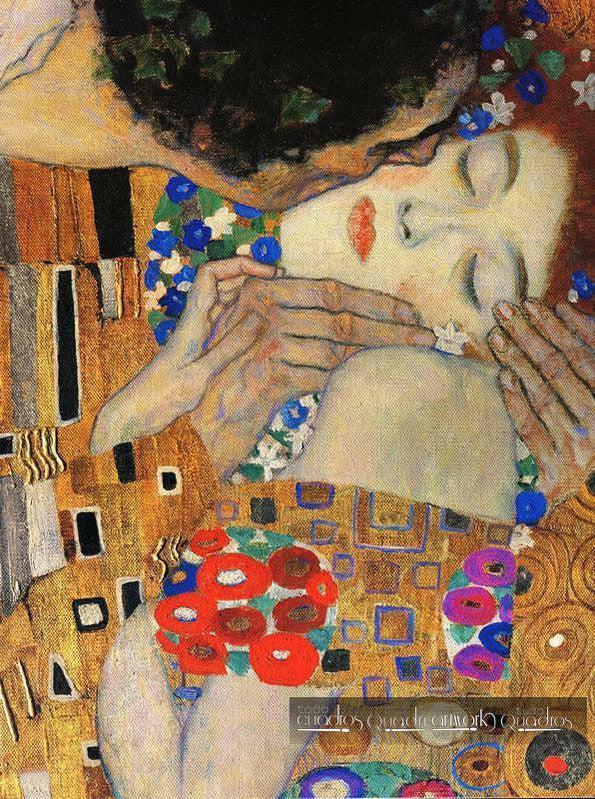 Der Kuss (Gesichter), Klimt