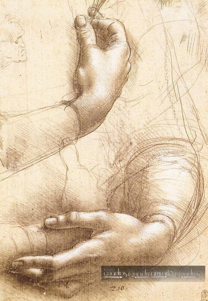 Untersuchung der Hände, Leonardo da Vinci