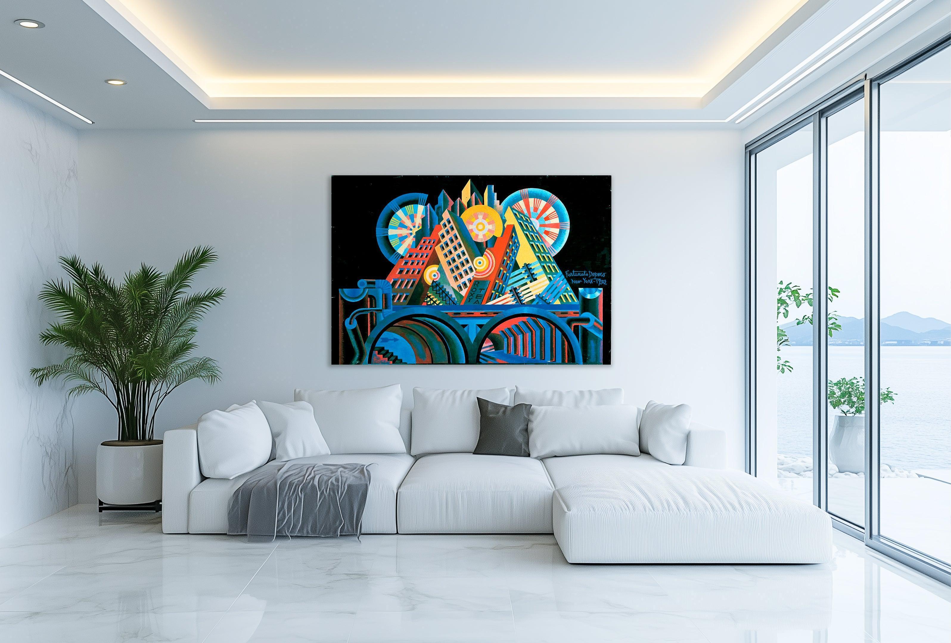 Wolkenkratzer und Tunnel, Depero