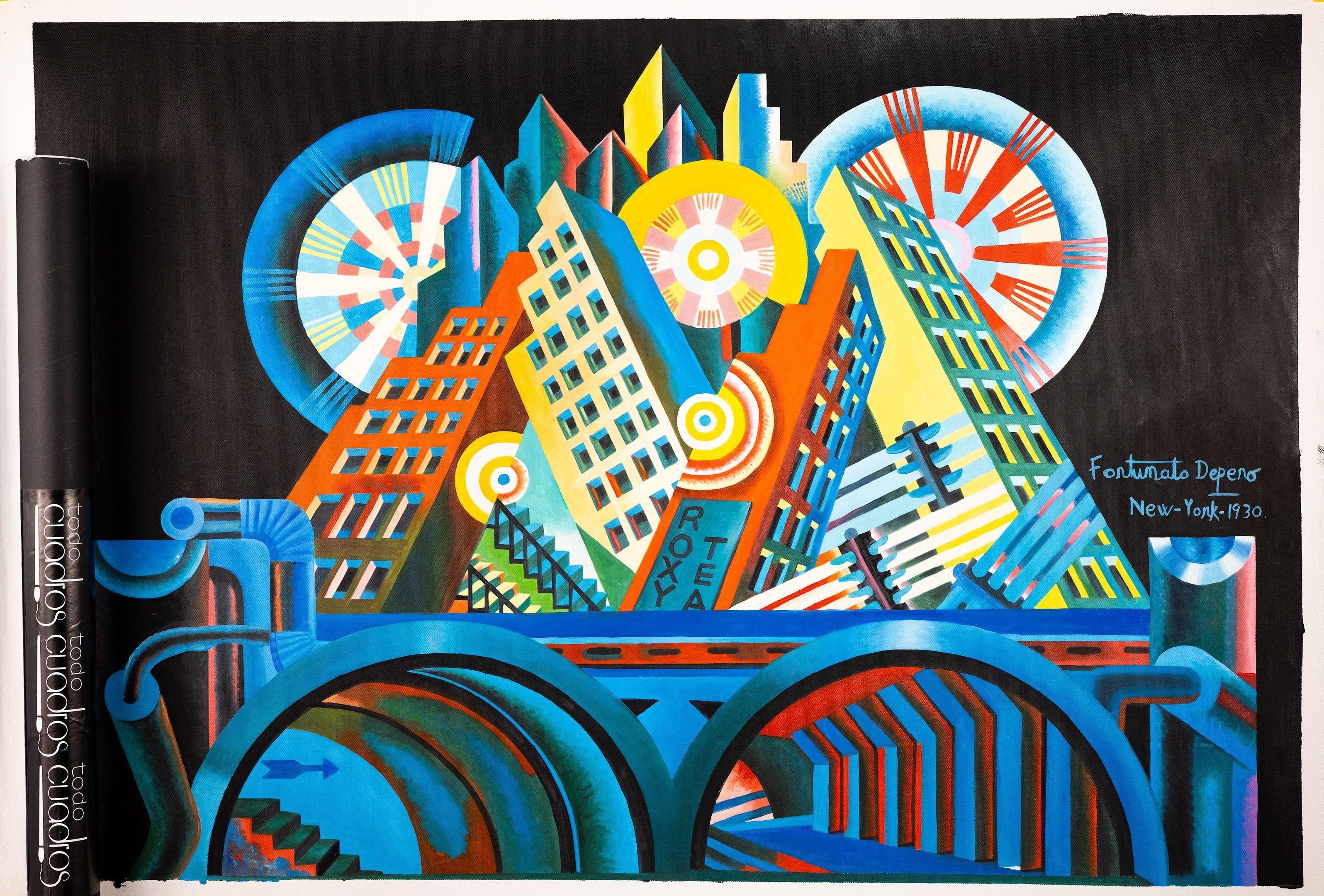 Wolkenkratzer und Tunnel, Depero