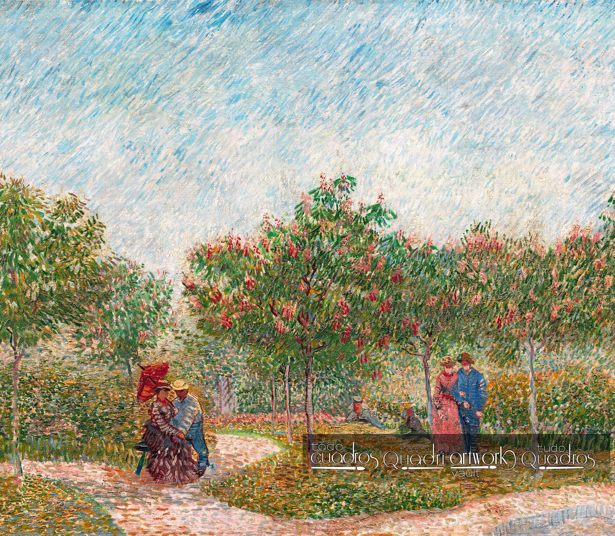 Garten von Montmartre mit Liebespaar, Van Gogh