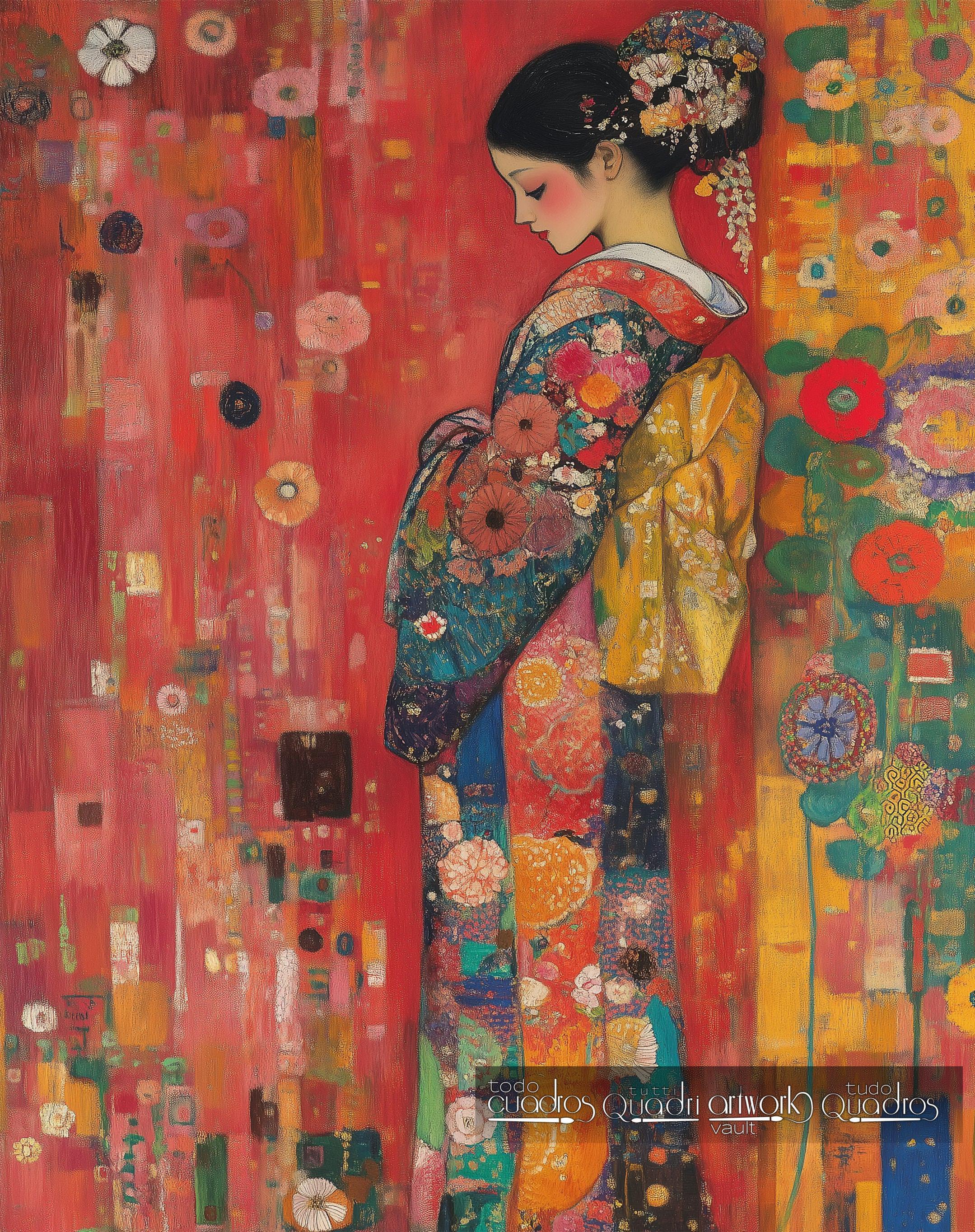 Harmonie des Orients, im Stil von Klimt