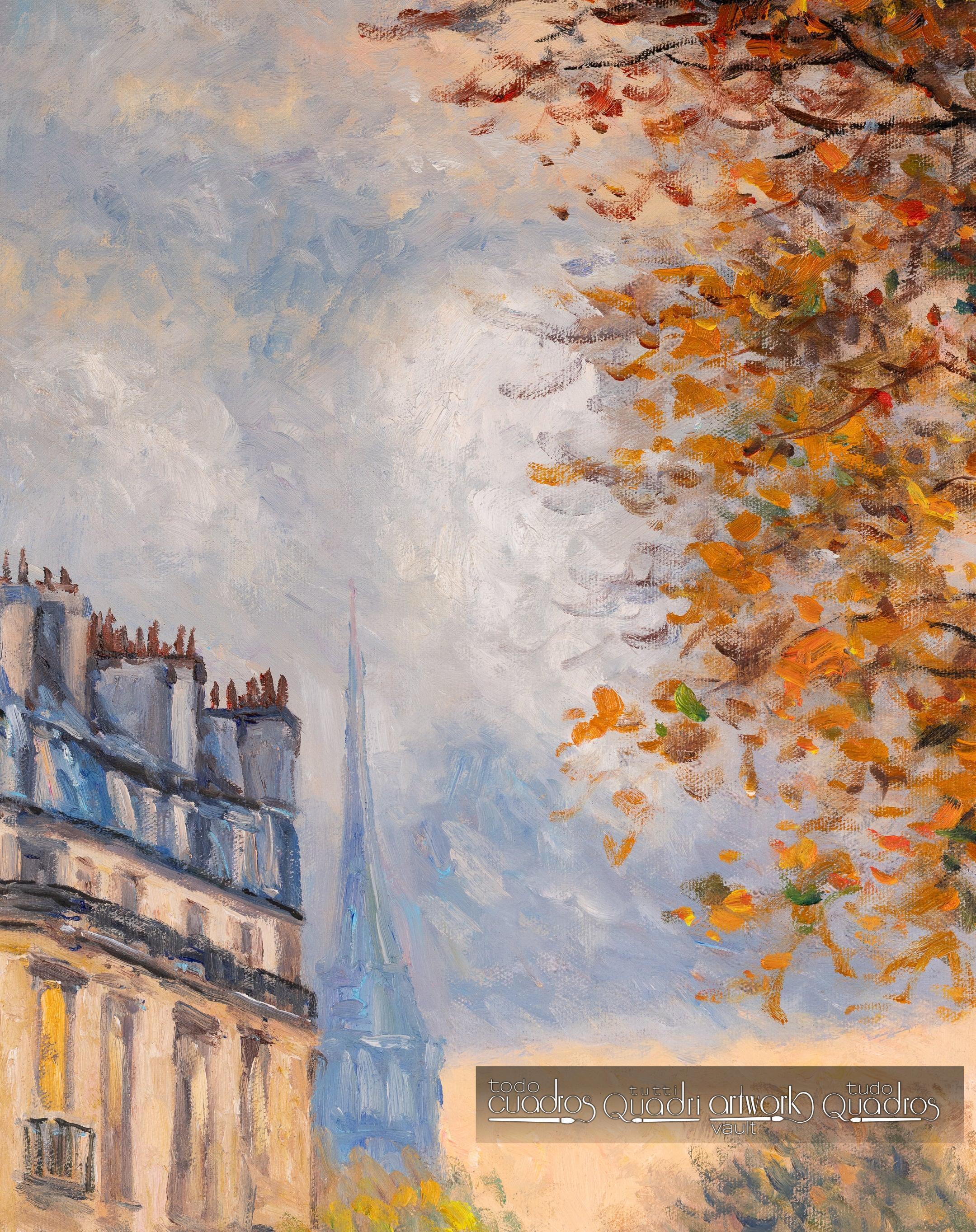 Regennachmittag, im Stil von Monet