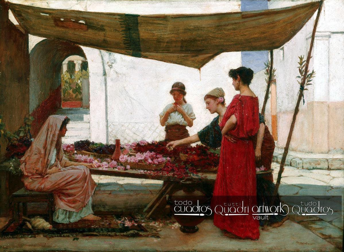 Ein Blumenmarkt in Griechenland, J. W. Waterhouse
