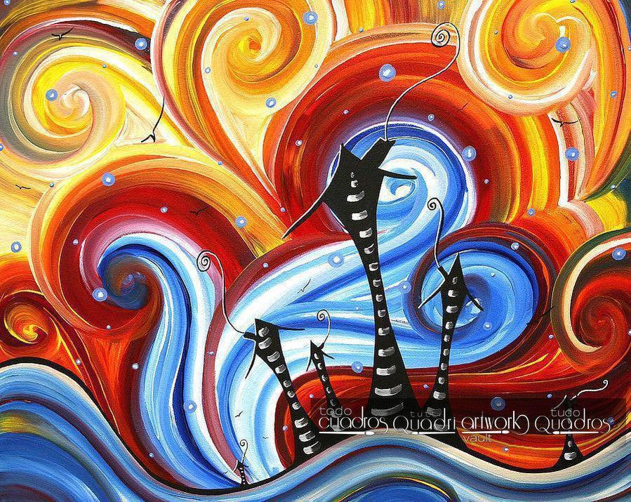 Häuser, Wasser und Wind, Öl