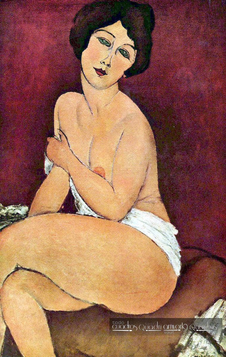 Sitzender Akt auf einem Diwan, Modigliani