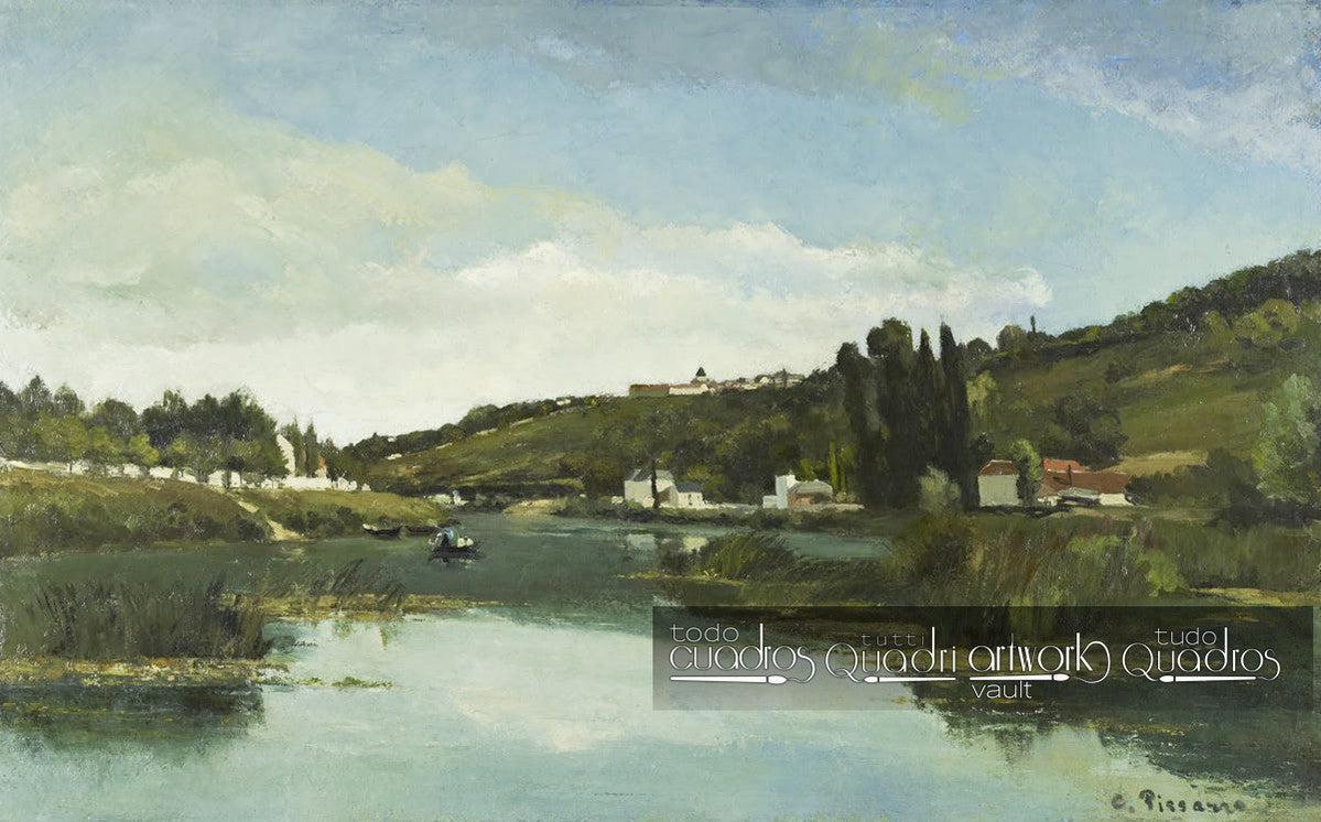Der Fluss Marne bei Chennevières, Pissarro