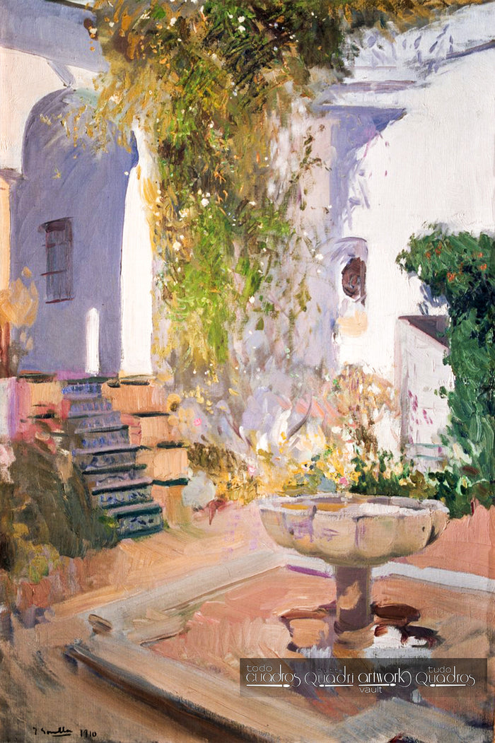Grotte im Garten des Alcázar von Sevilla, Sorolla