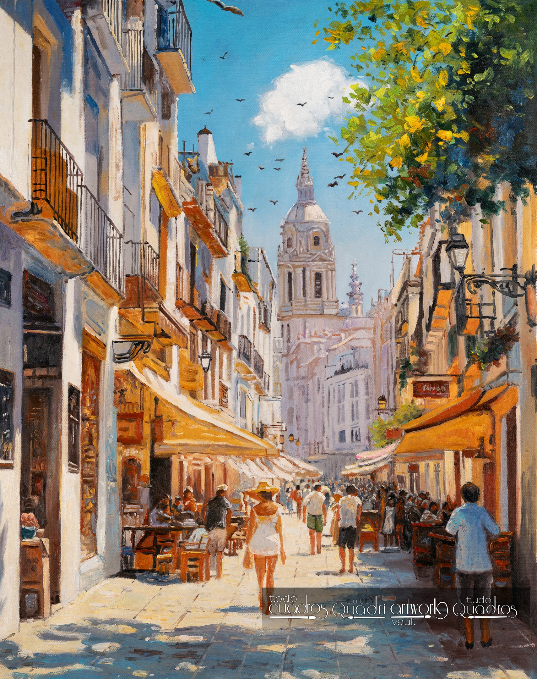 Stadt aus Sonne und Kalk, im Stil von Sorolla