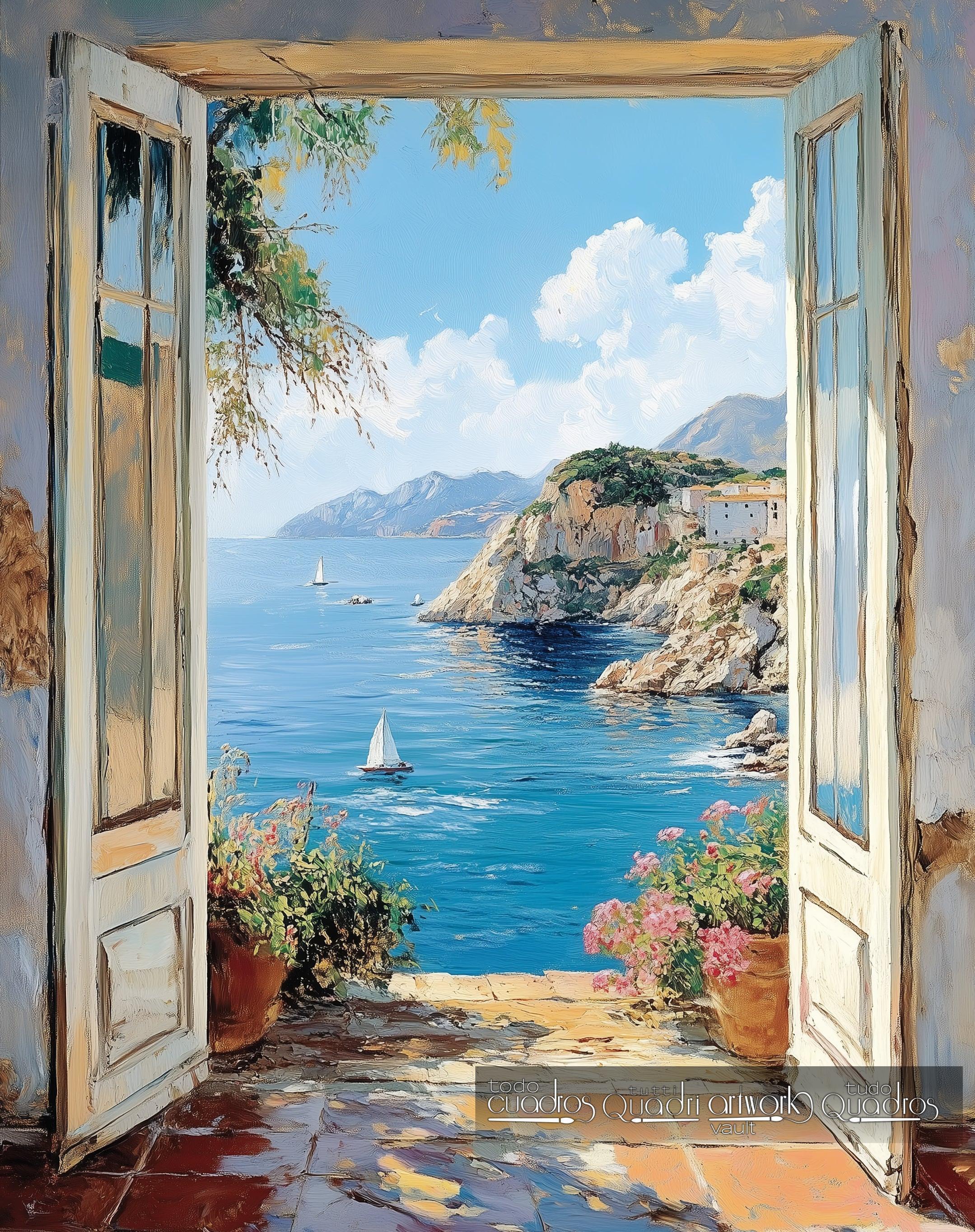 Tor zum Mittelmeer, im Stil von Sorolla