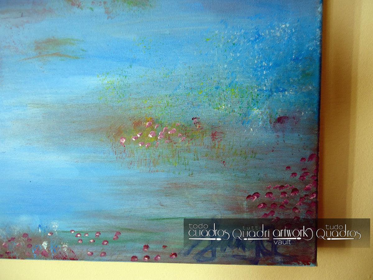 Gemälde "Der blaue See" <br /> A. Croxatto