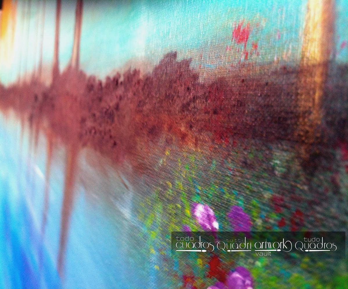 Gemälde "Der blaue See" <br /> A. Croxatto