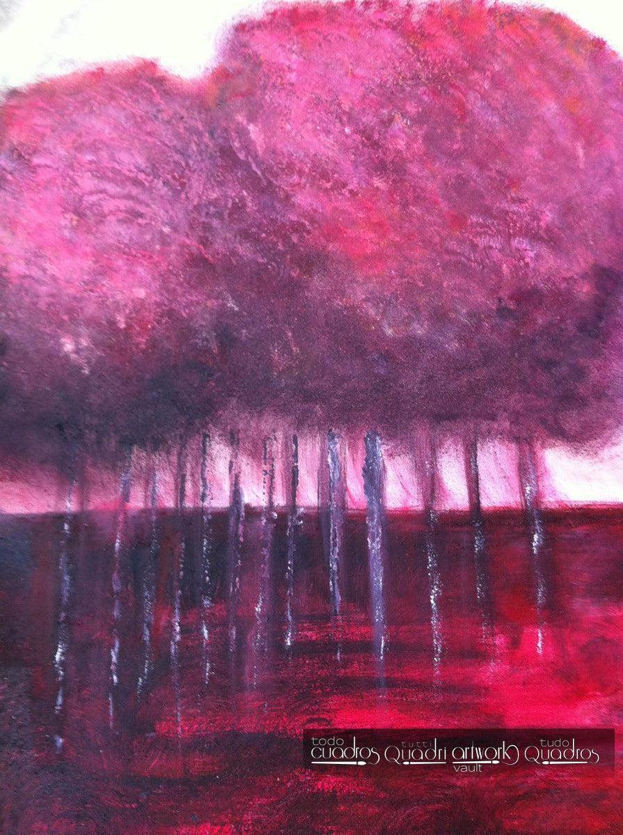 Gemälde "Rote Linie" <br /> A. Croxatto (2015)