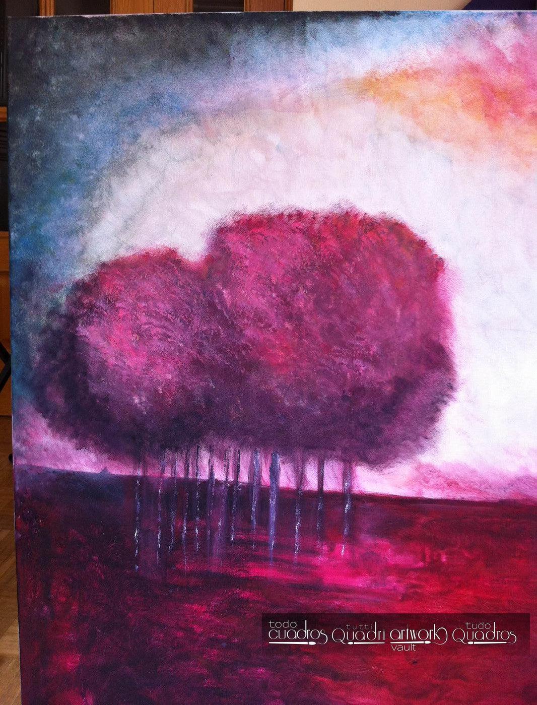 Gemälde "Rote Linie" <br /> A. Croxatto (2015)