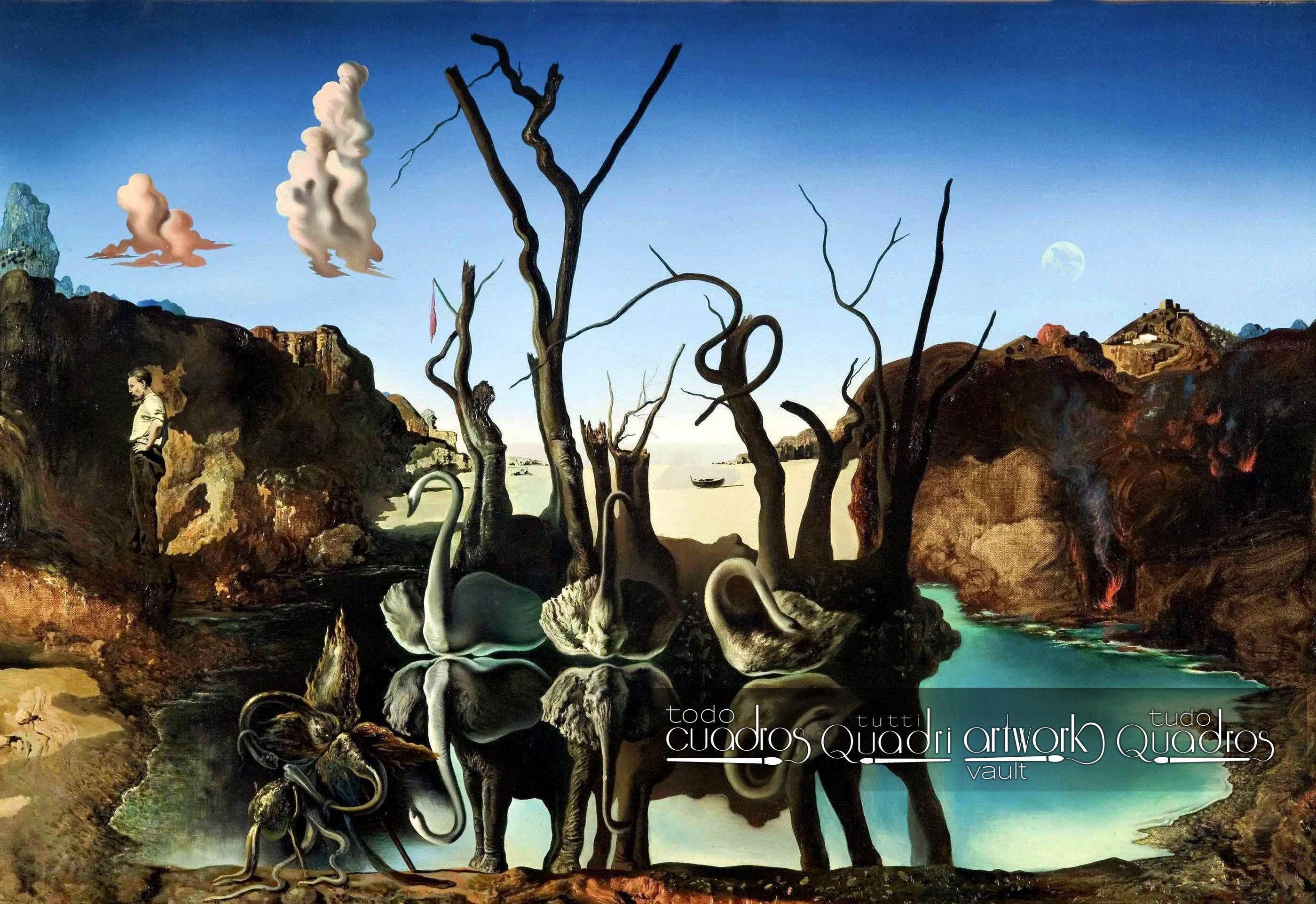 Schwäne spiegeln Elefanten, Dalí