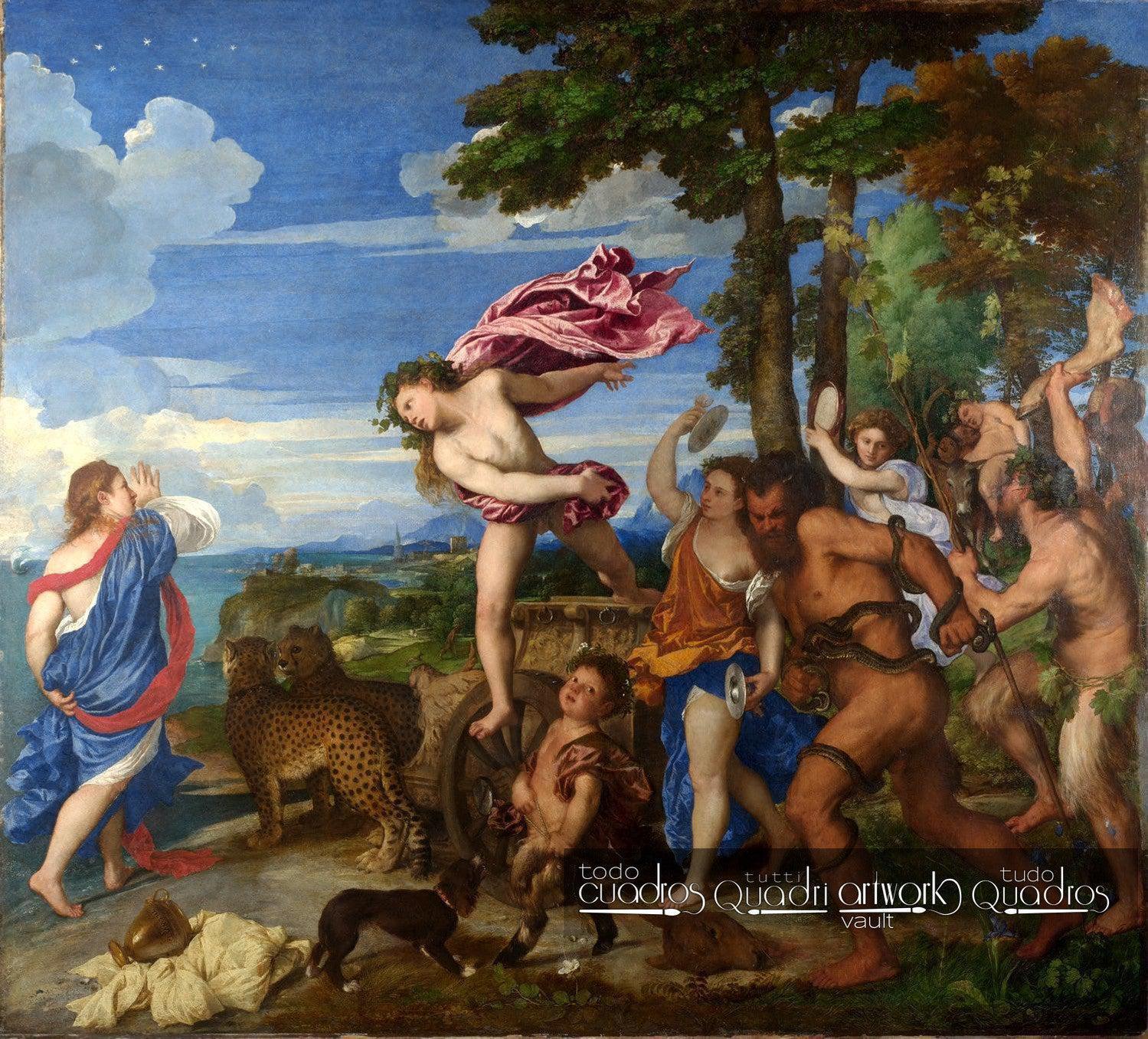 Bacchus und Ariadne, Tizian
