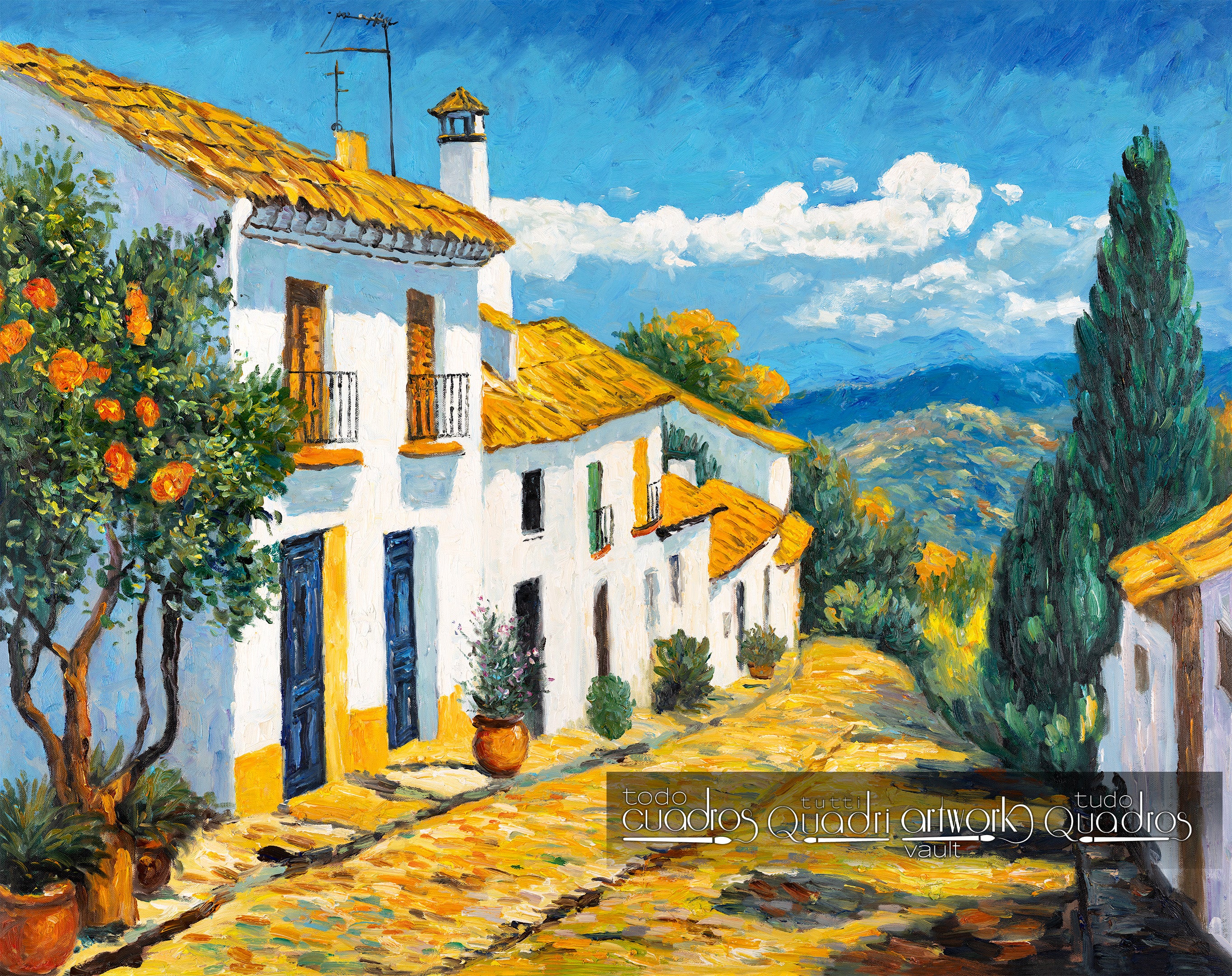 Das Licht des Südens, im Stil von Van Gogh