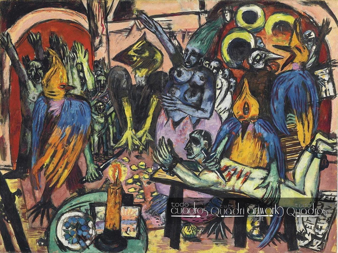 Hölle der Vögel, Max Beckmann