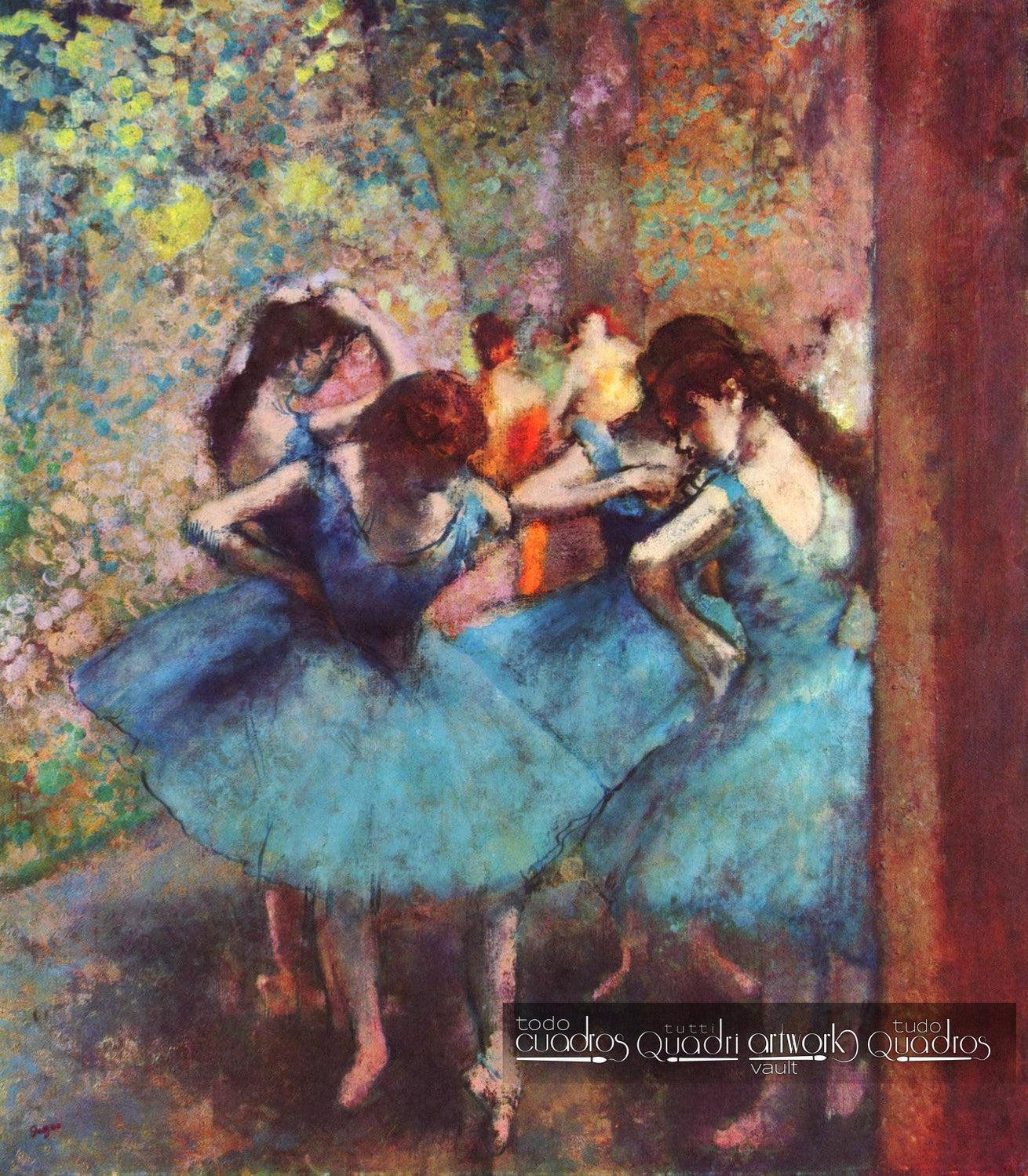 Tänzerinnen in Blau, Degas