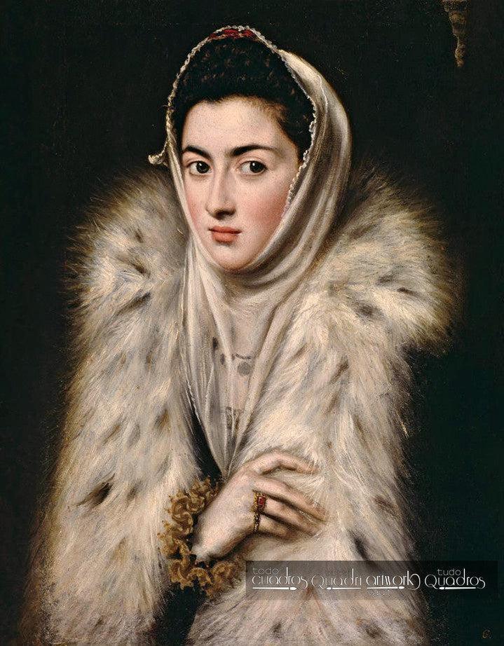 Dame im Pelzmantel, El Greco