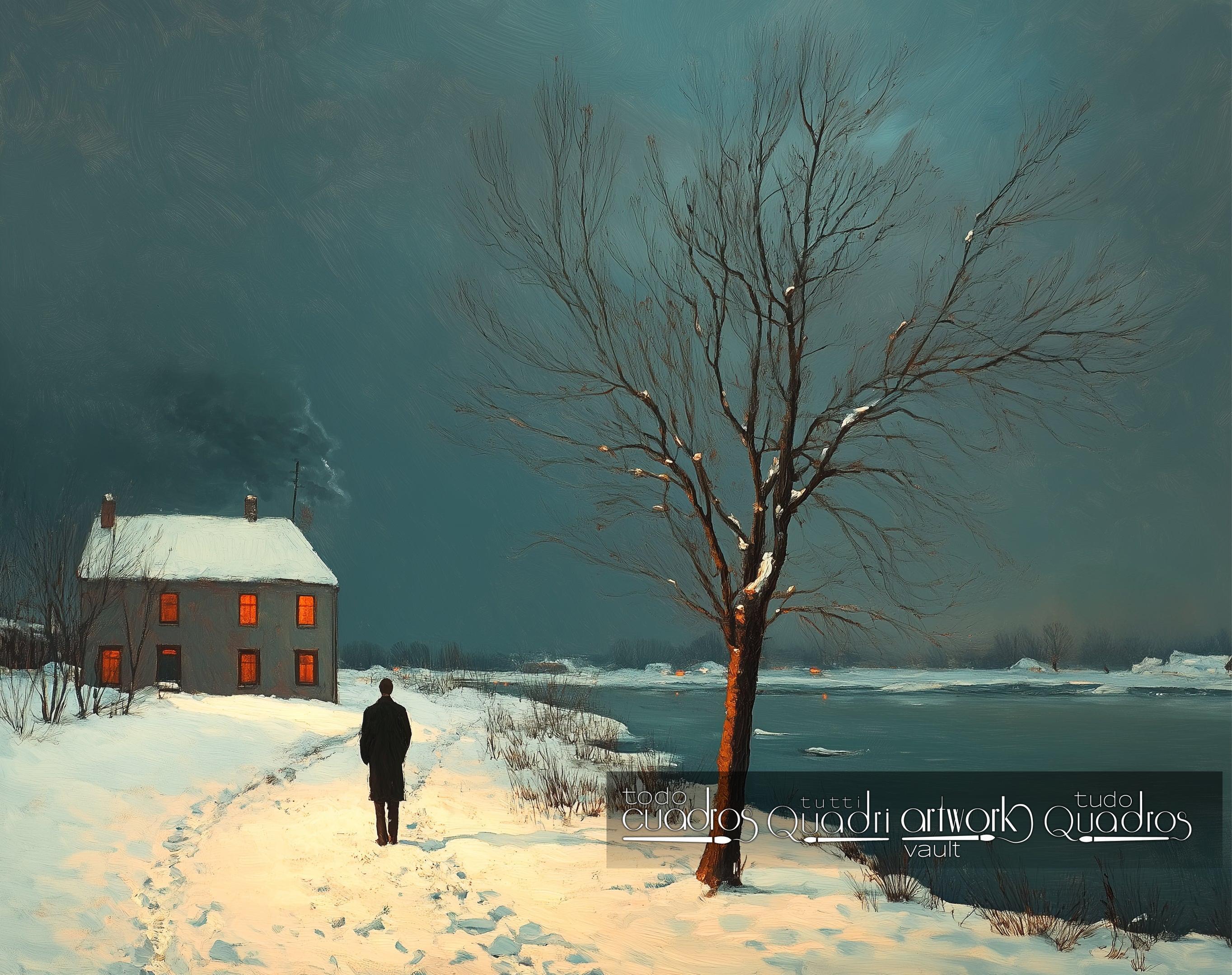 Wo der Weg endet, im Stil von Hopper