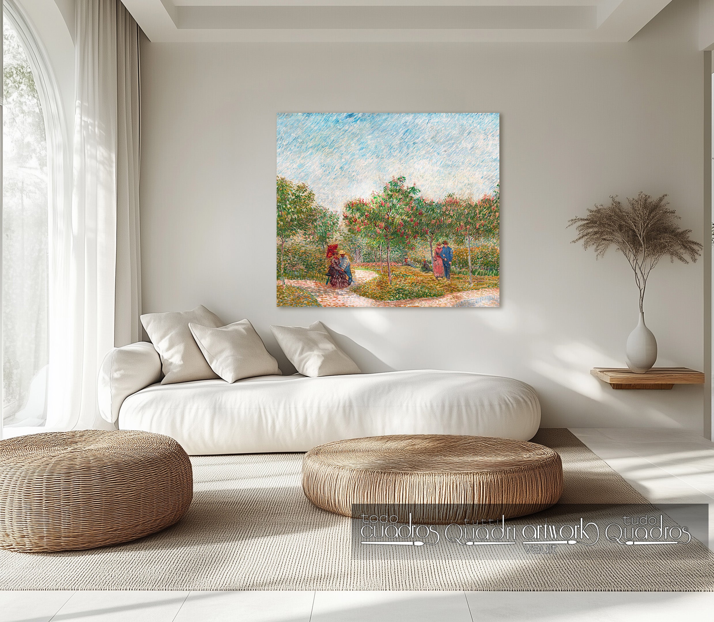 Garten von Montmartre mit Liebespaar, Van Gogh
