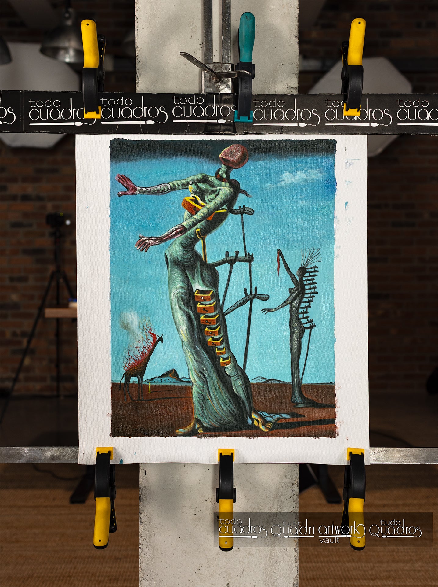 Die brennende Giraffe, Dalí