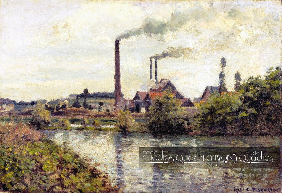 Die Fabrik in Pontoise, Pissarro