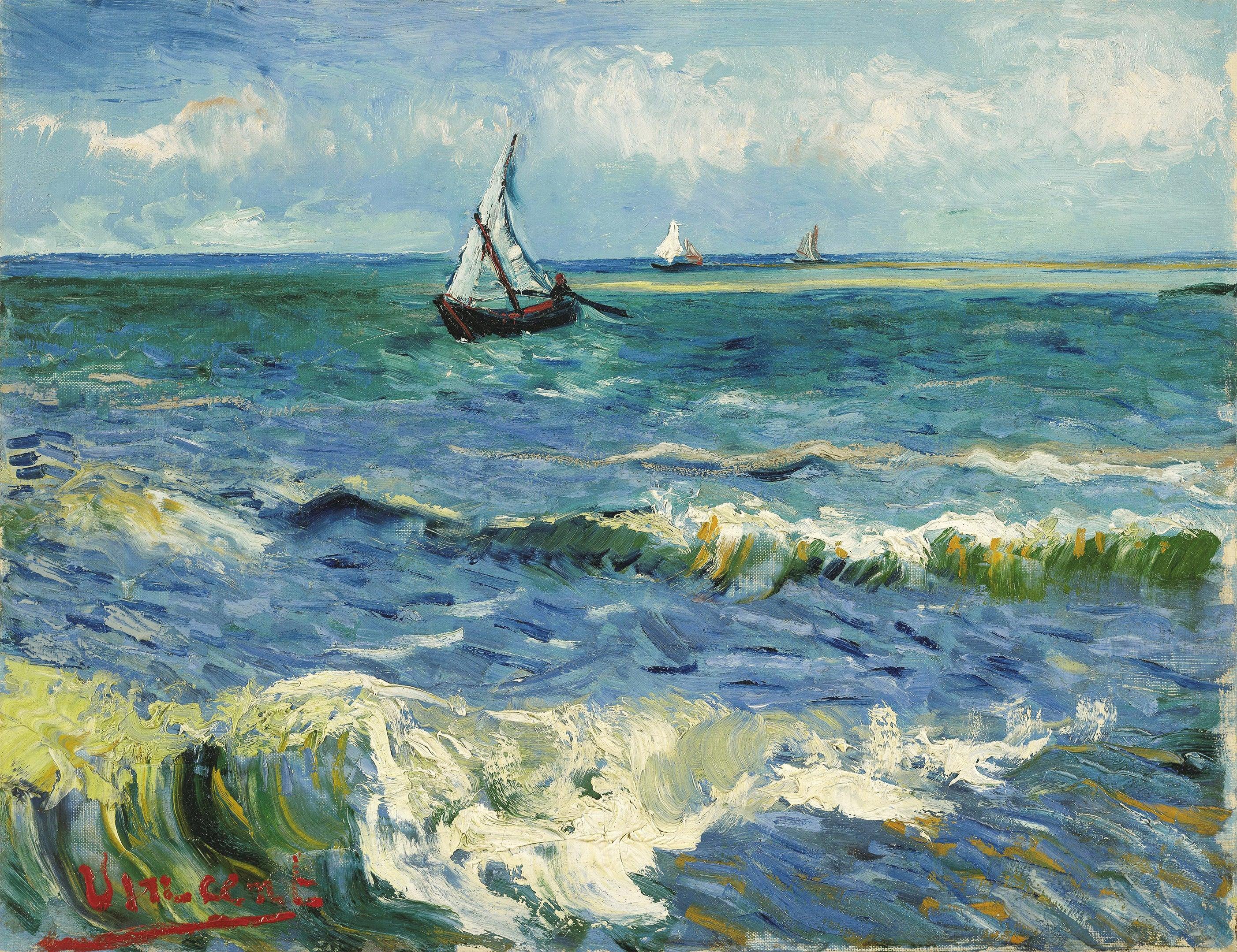 Fischerboote bei Saintes-Maries, Van Gogh