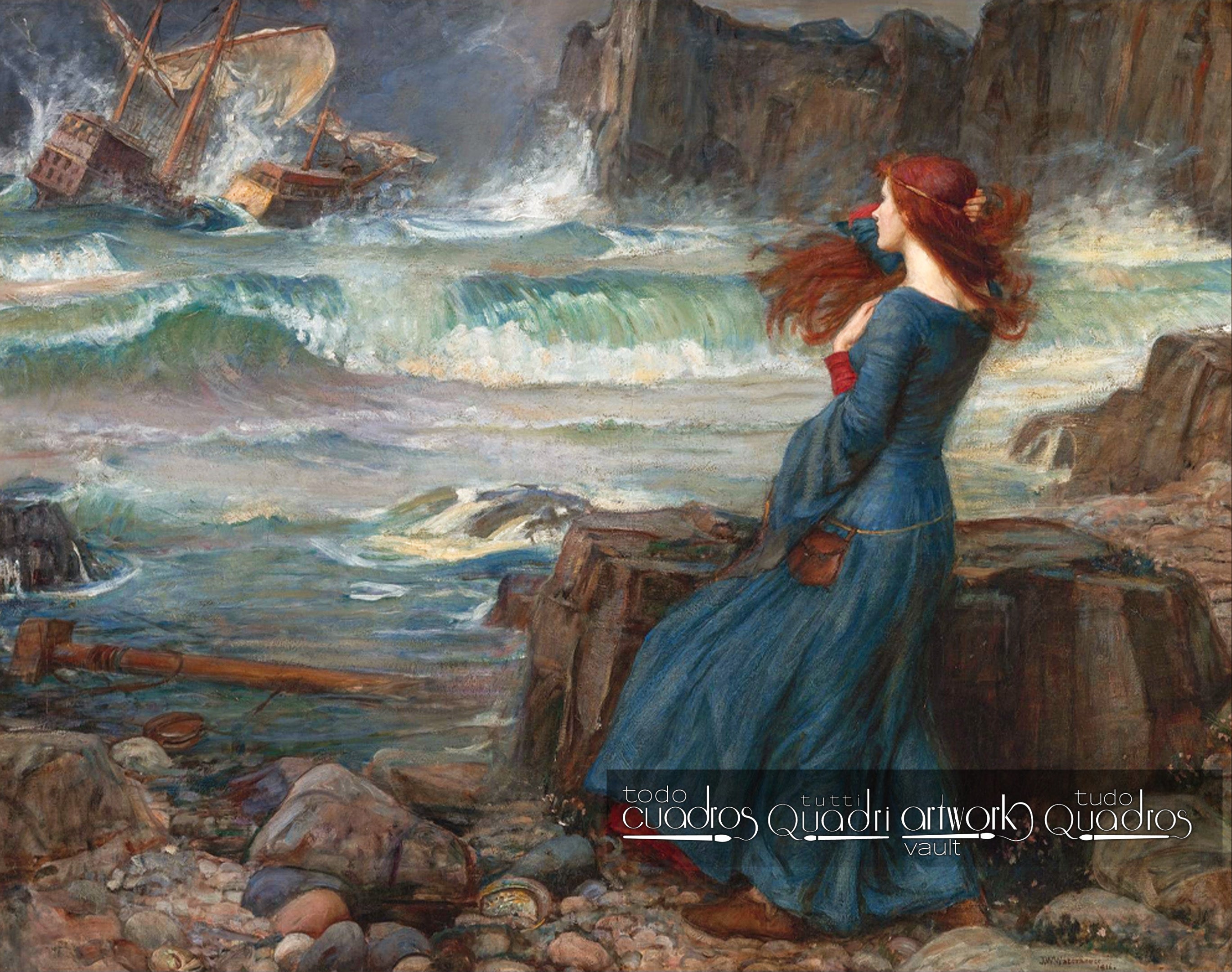 Miranda (Der Sturm), J. W. Waterhouse