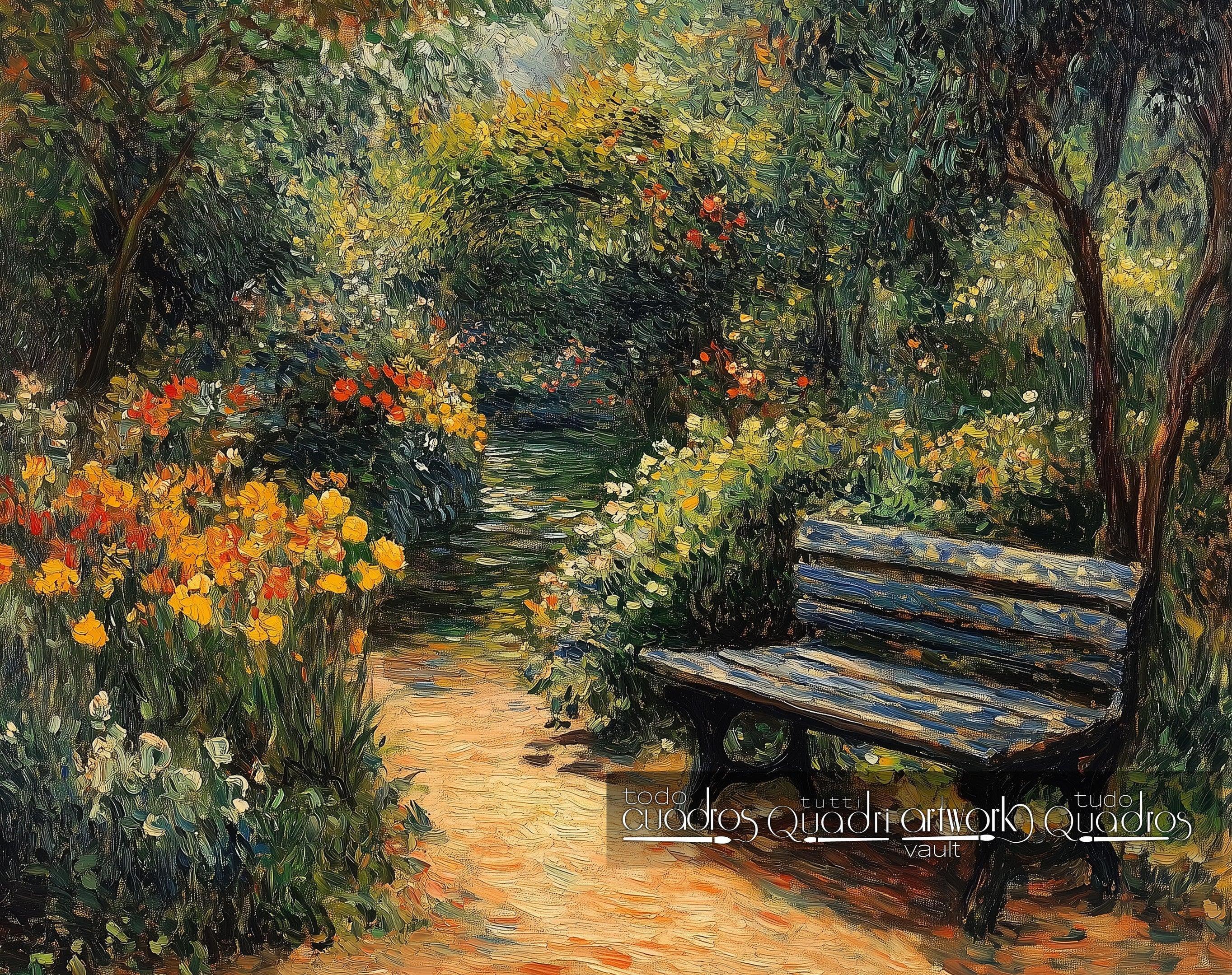 Van Goghs Garten, im Stil von Van Gogh