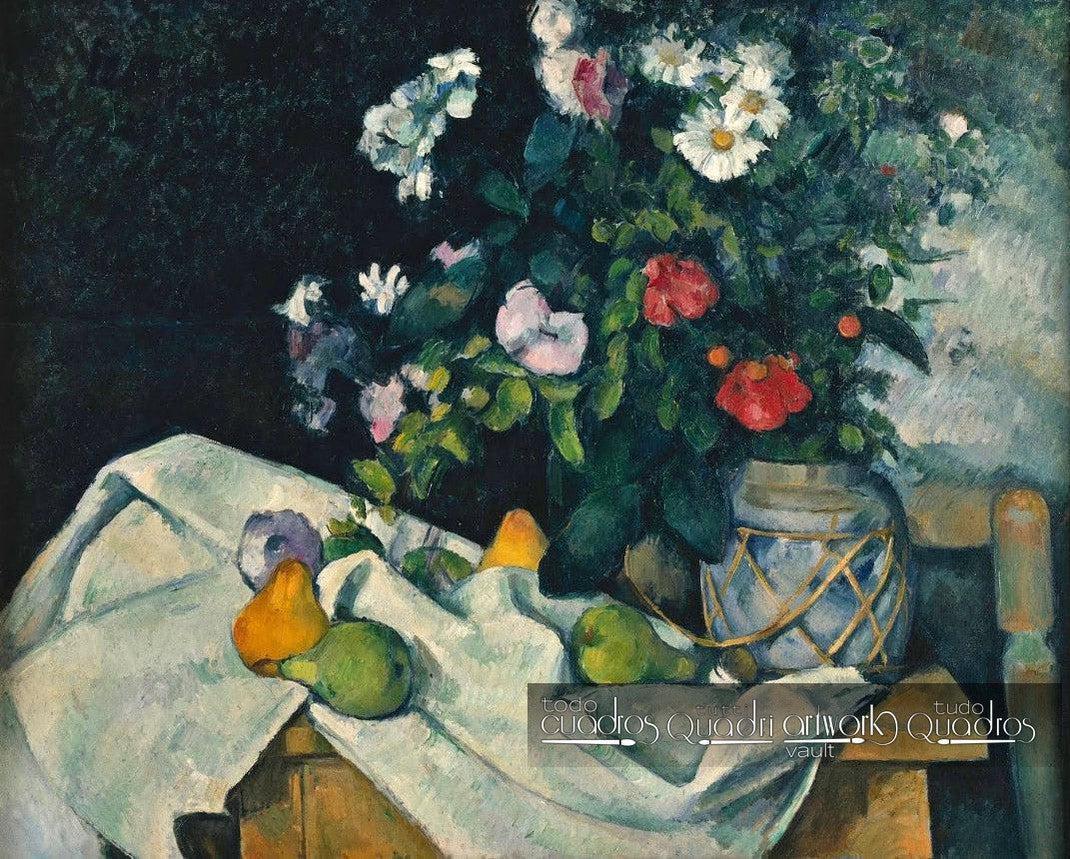Stillleben mit Blumen und Früchten, Cézanne