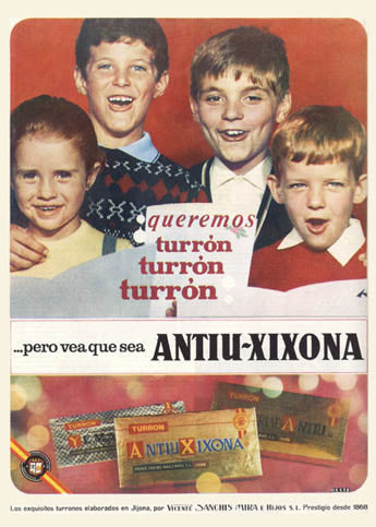 Anuncio de turrón.