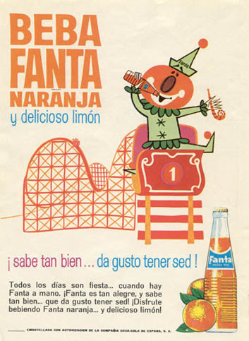 Afiche de bebida de fantasía.