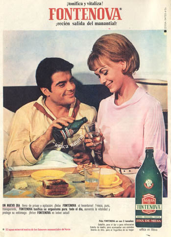 Cartel fotográfico de agua.