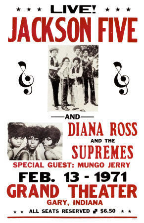 Los cinco hermanos tocando en Indiana.