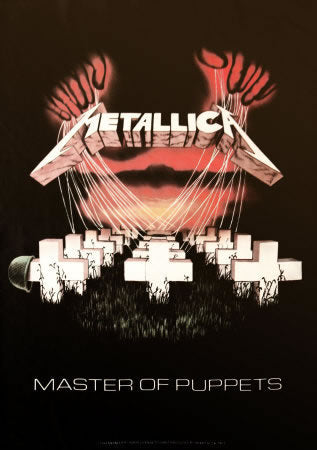 Caratula del disco Master of Puppets.