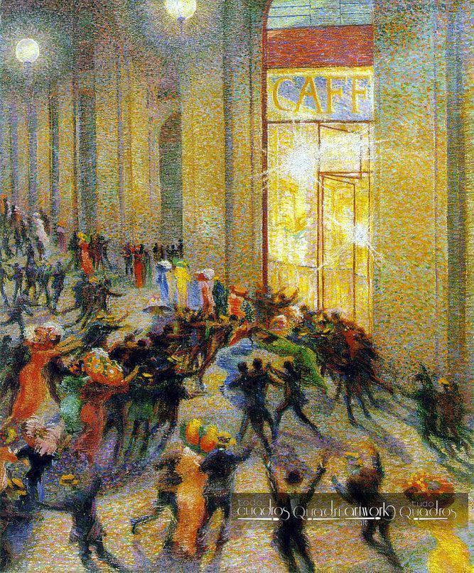 Kampf in der Galerie, Boccioni