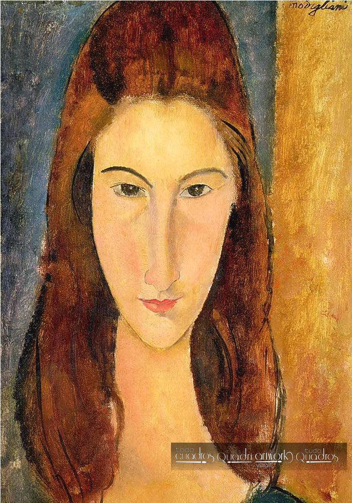 Frontalporträt von Jeanne Hébuterne, Modigliani