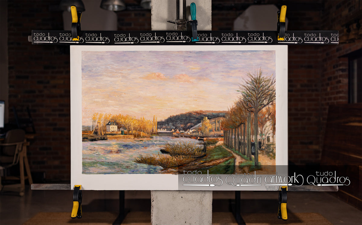 Die Seine in Bougival, Pissarro