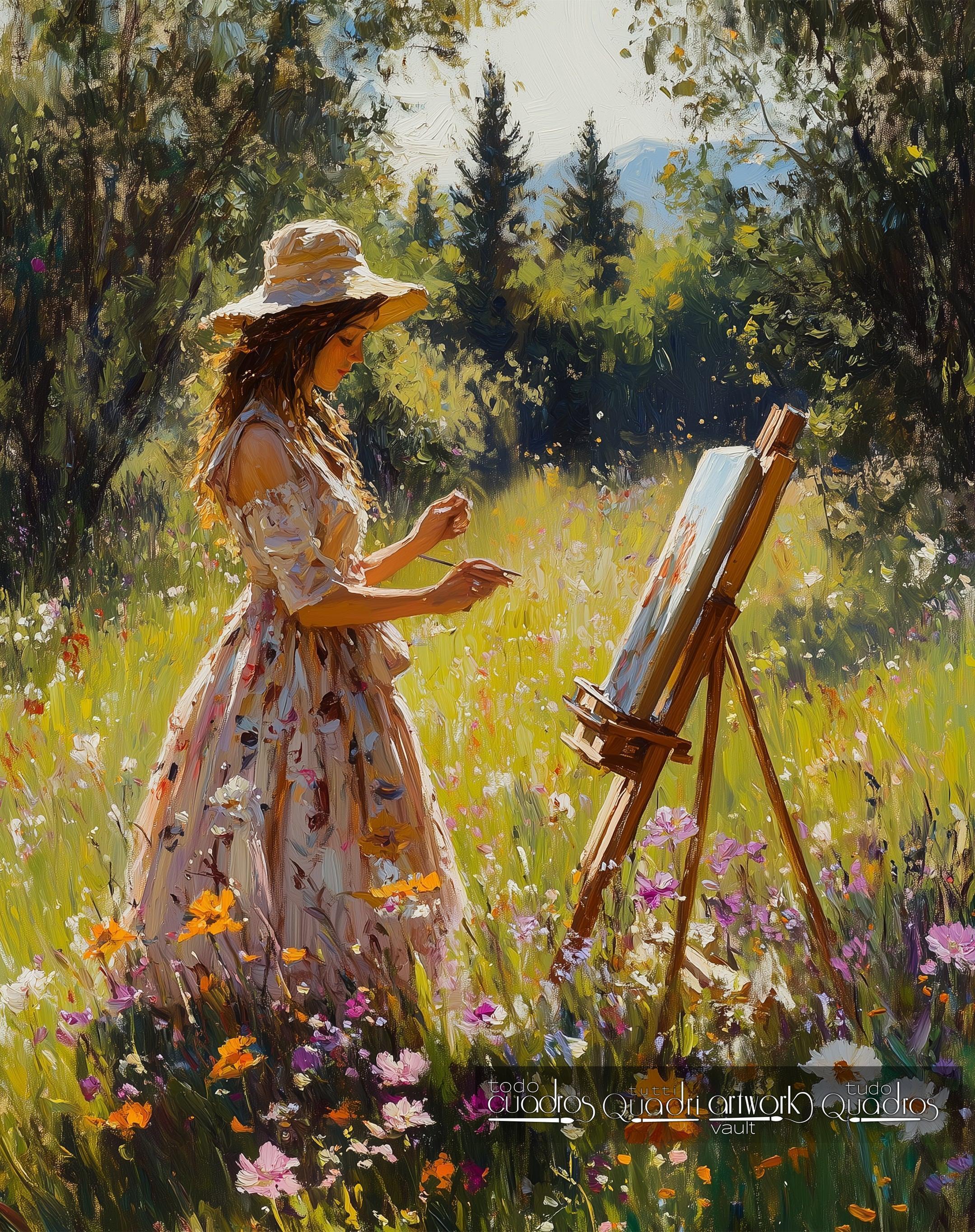 Die Kunst blüht, im Stil von Sorolla