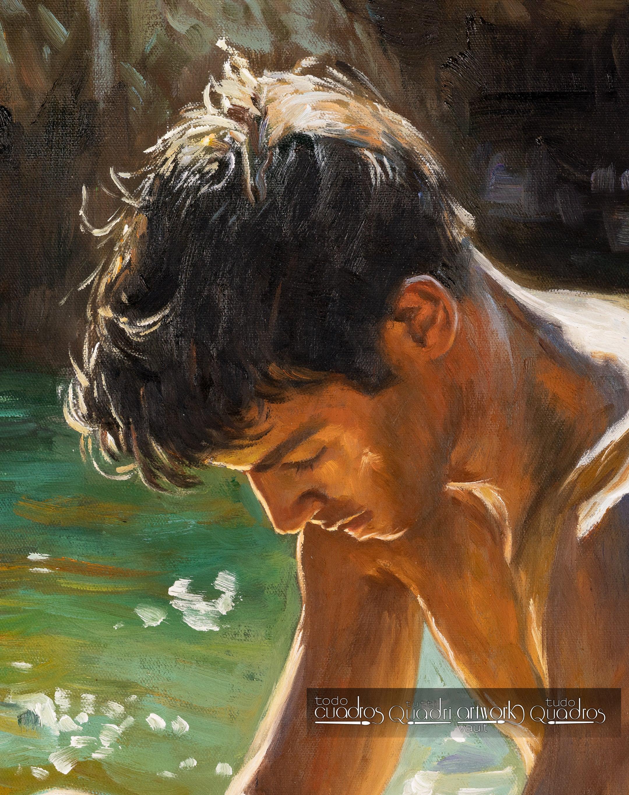 Unter der Sonne der Bucht, im Stil von Sorolla