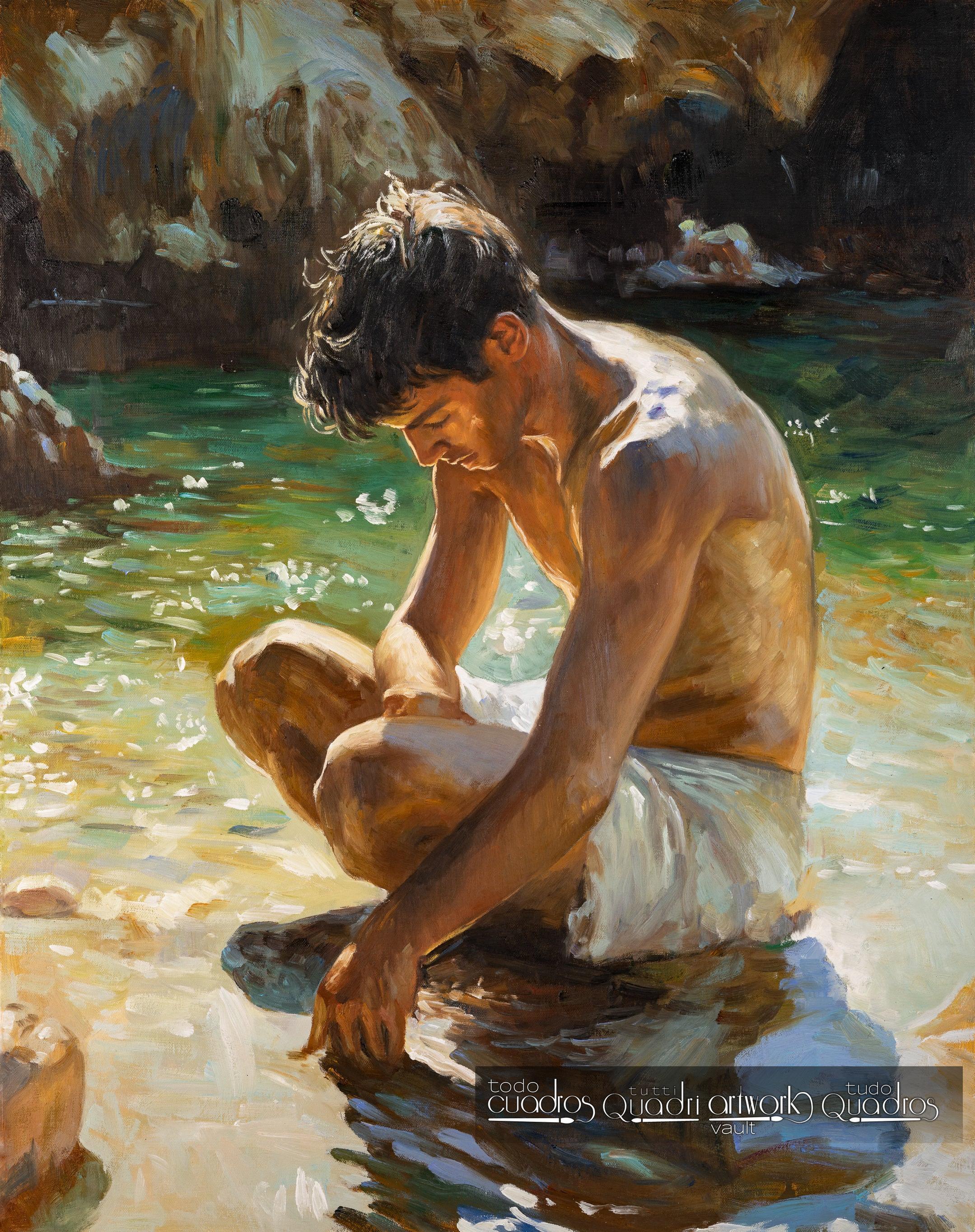 Unter der Sonne der Bucht, im Stil von Sorolla