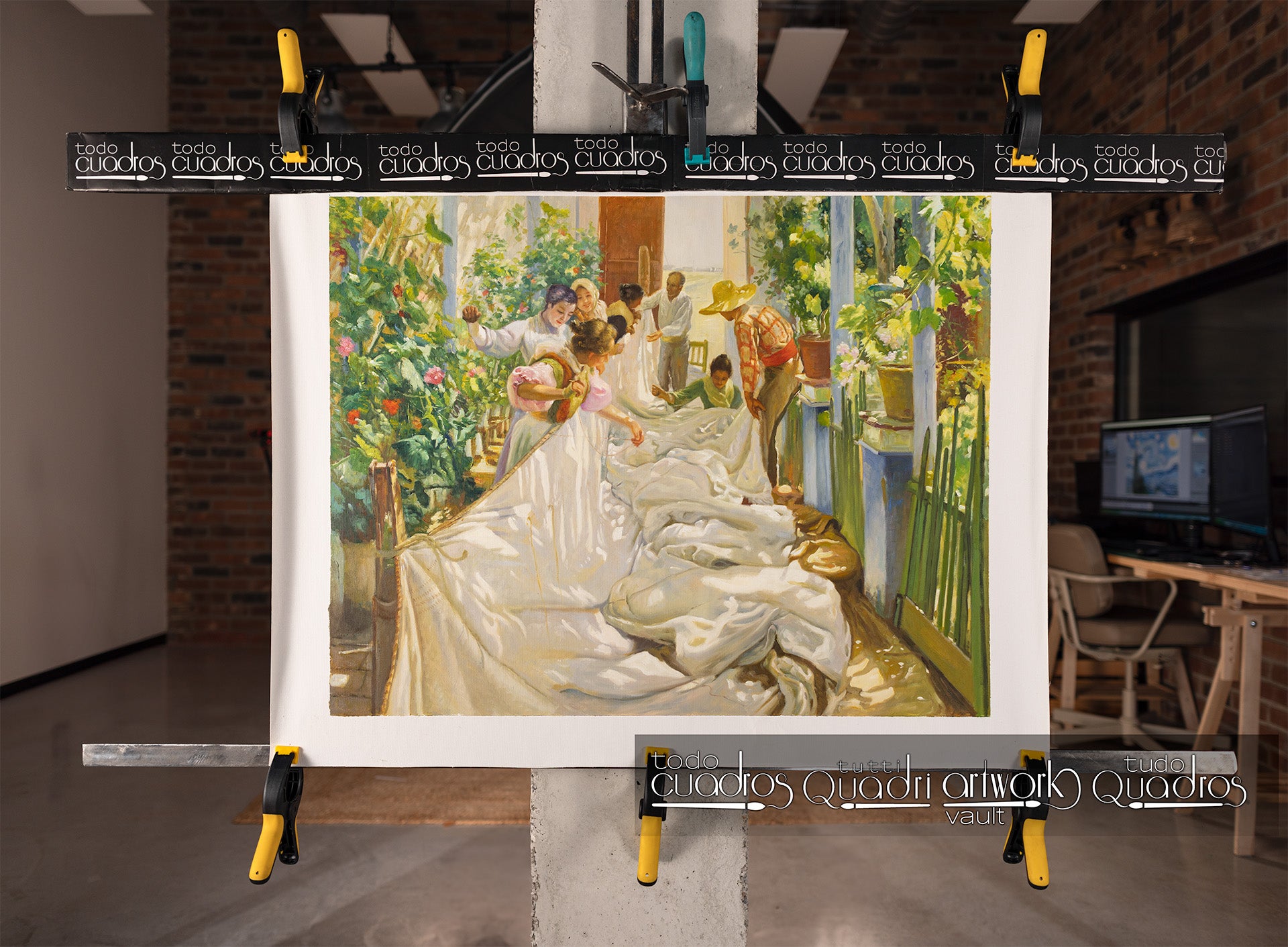 Das Nähen des Segels, Sorolla