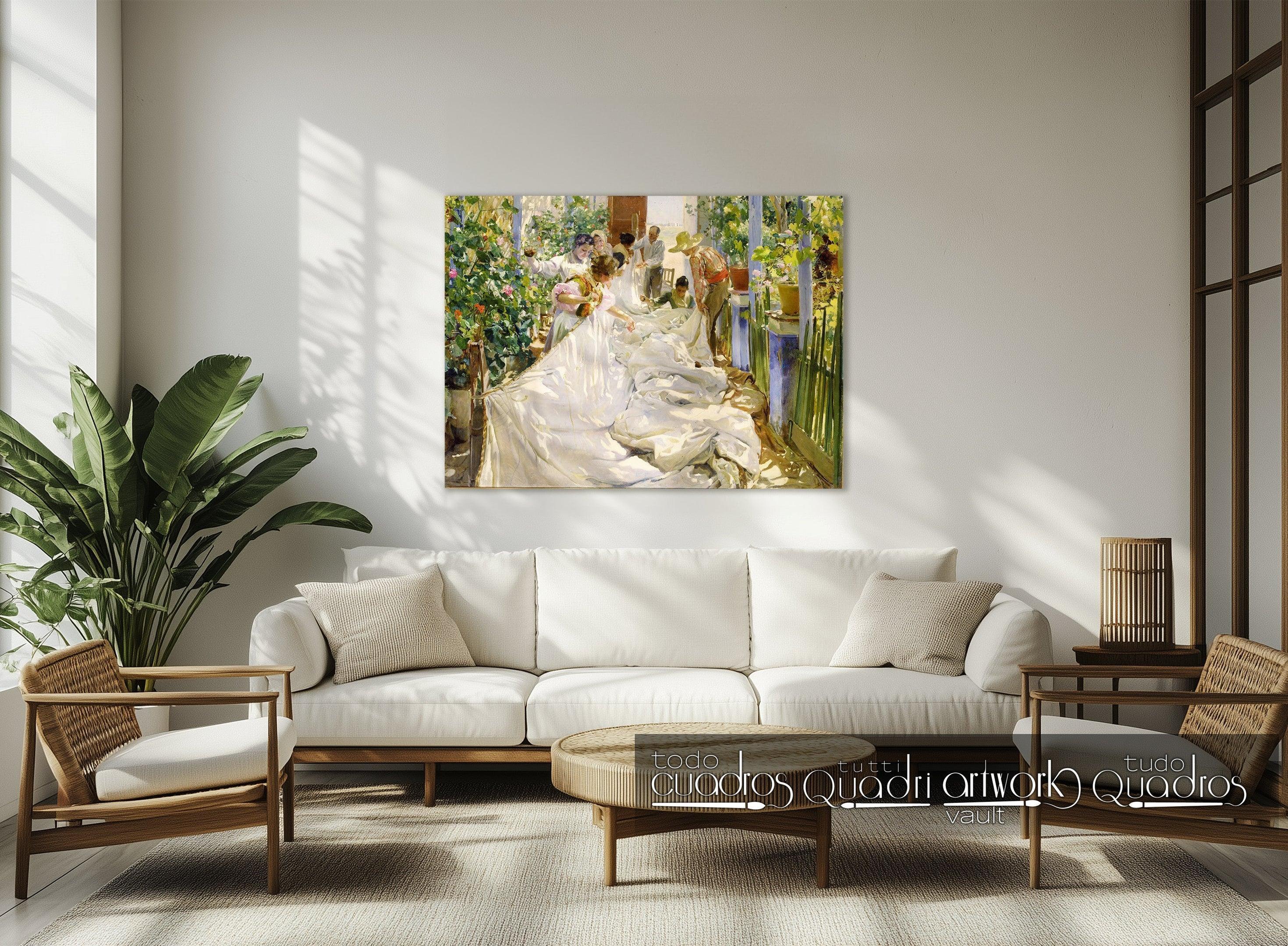 Das Nähen des Segels, Sorolla