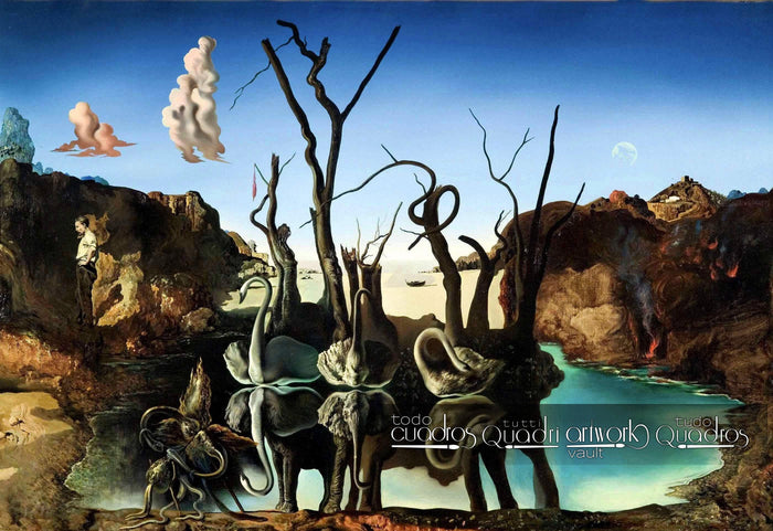 Schwäne spiegeln Elefanten, Dalí