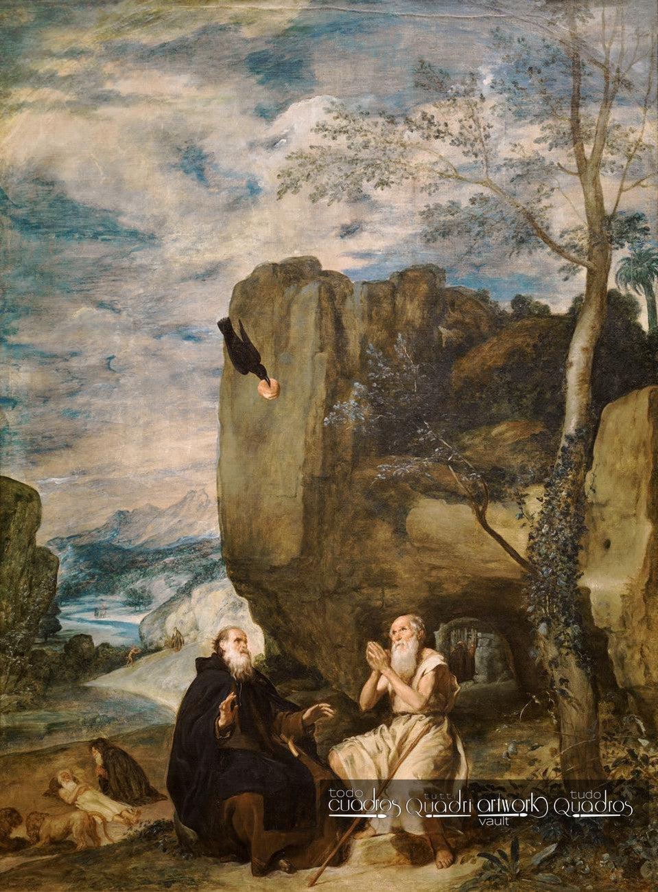 Sankt Antonius der Abt und Sankt Paulus, der erste Einsiedler, Velázquez