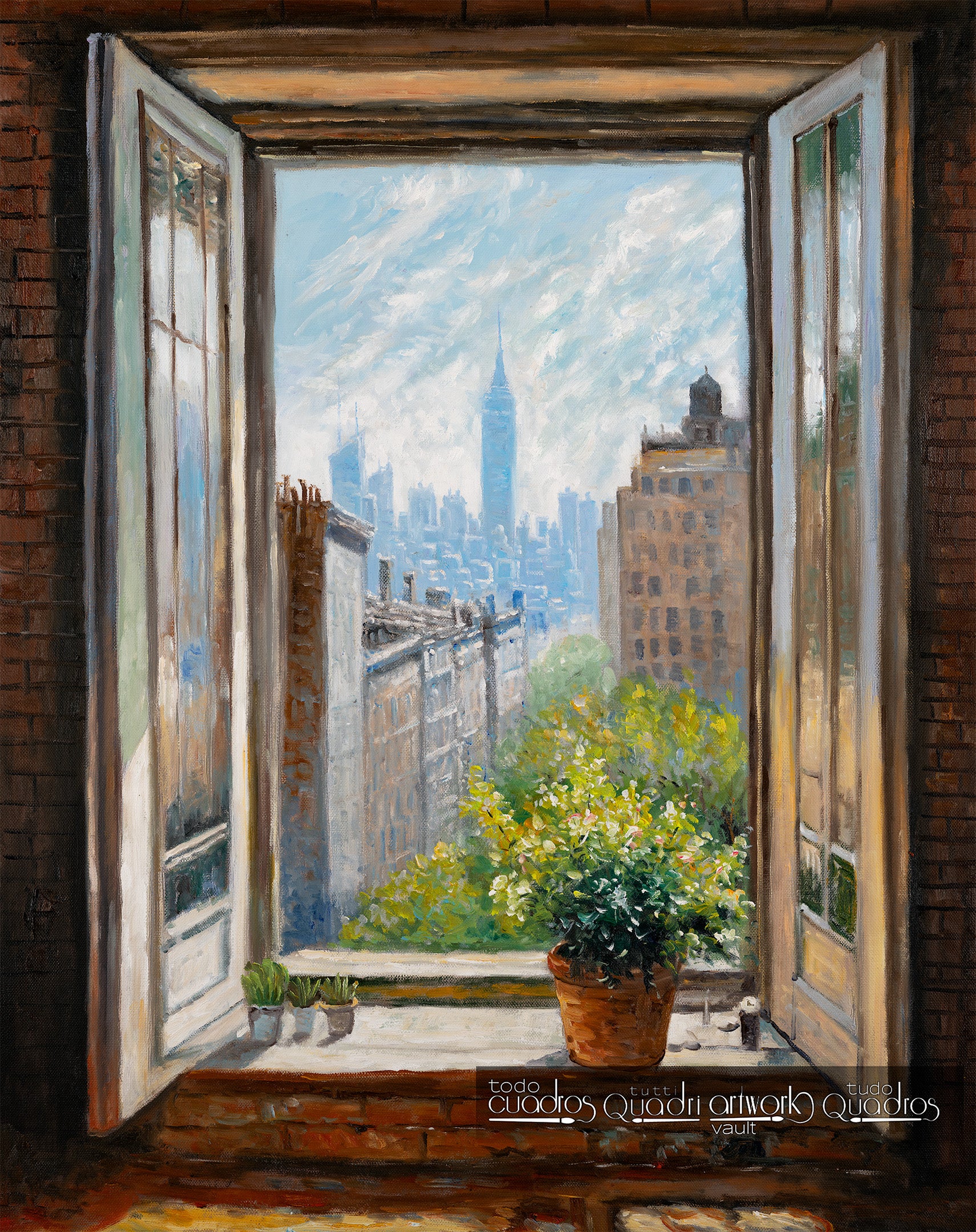 Licht, Natur und Metropole, im Stil von Monet