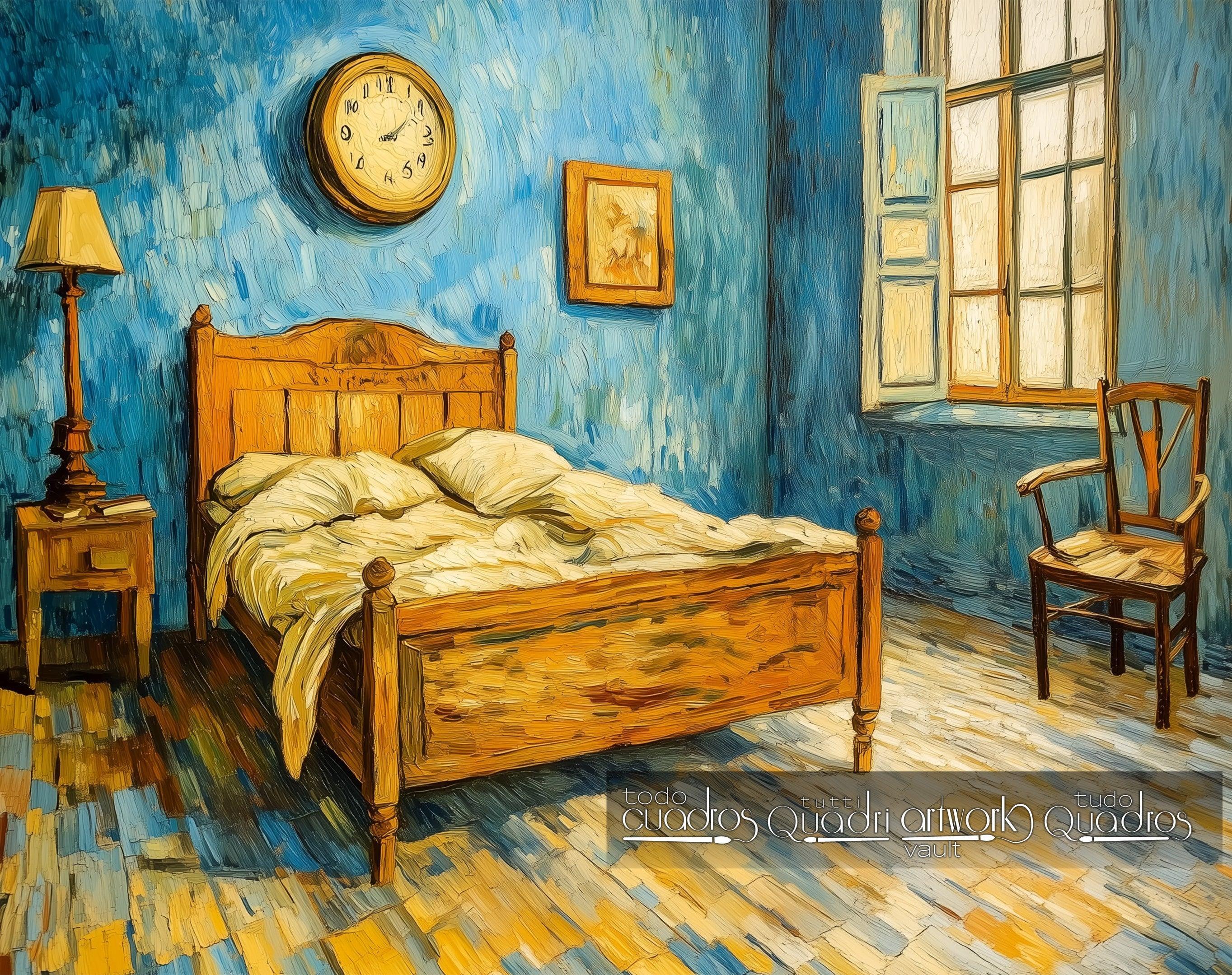 Vincents Zimmer, im Stil von Van Gogh